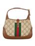 Mini Jackie, &pound;850, Handbags, Beige/Brown, Canvas, Back view
